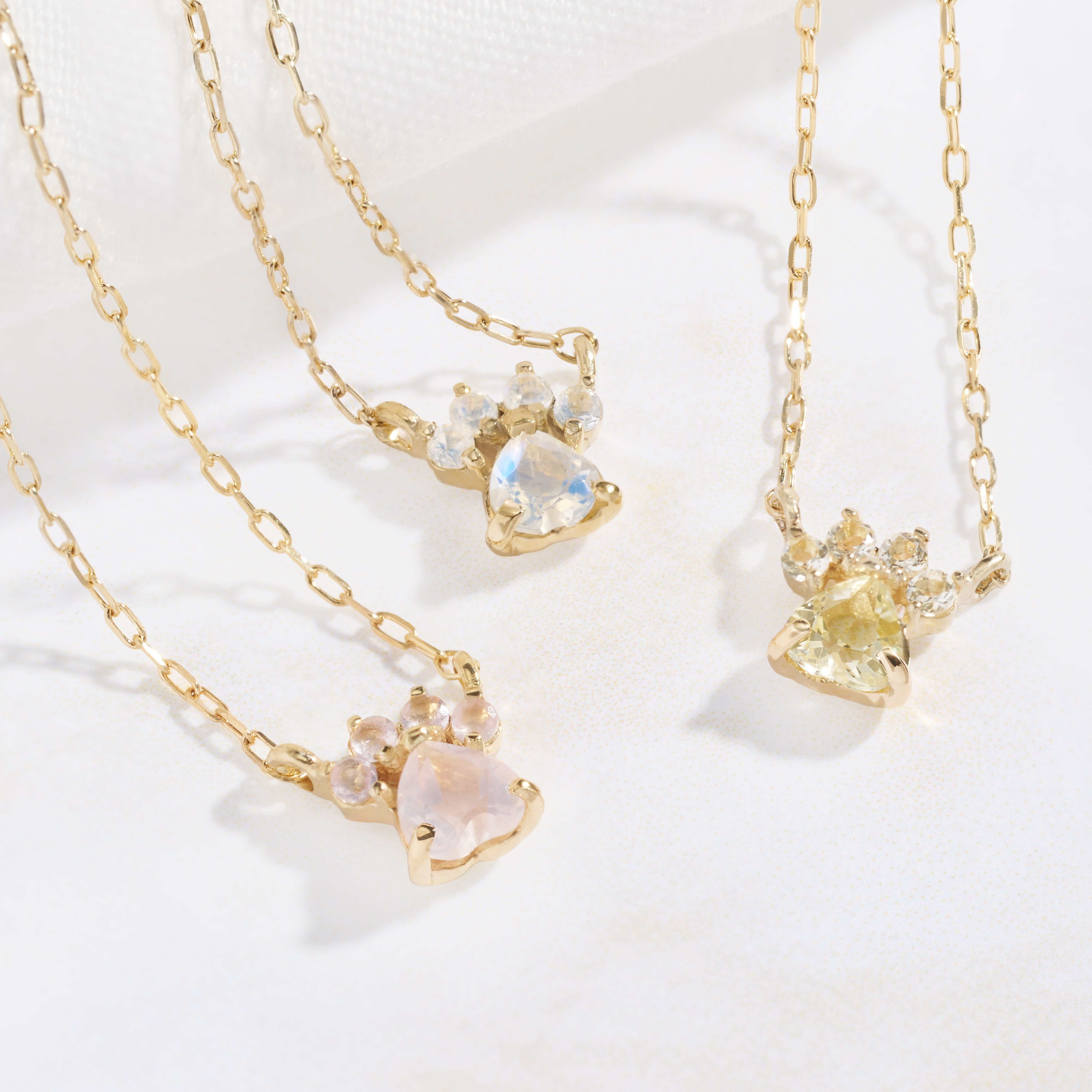 K10 肉球モチーフ ネックレス（ローズクォーツ） ｜60-8206 – L&Co.