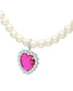 【pwink】"Toy Jewelry" Heart Pearl Necklace｜60-9611-9620