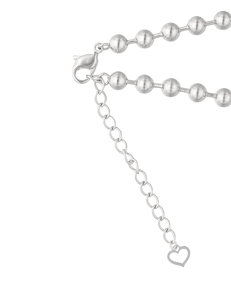 【pwink】"Toy Jewelry" Heart Ball Chain Necklace｜60-9621-9625
