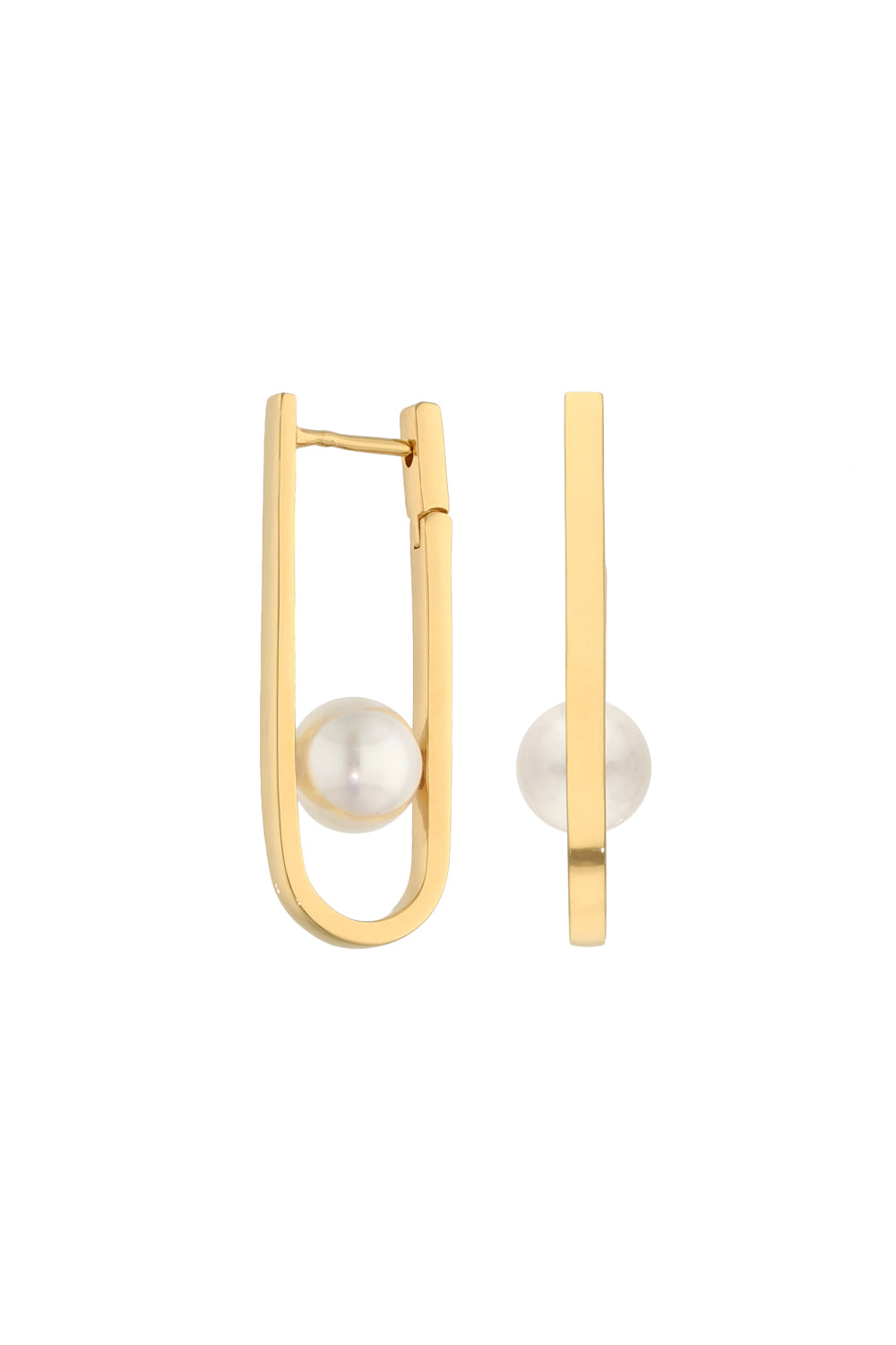 U-line Pearl Pierce/ Earring