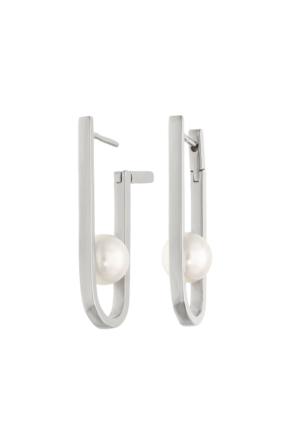 U-line Pearl Pierce/ Earring