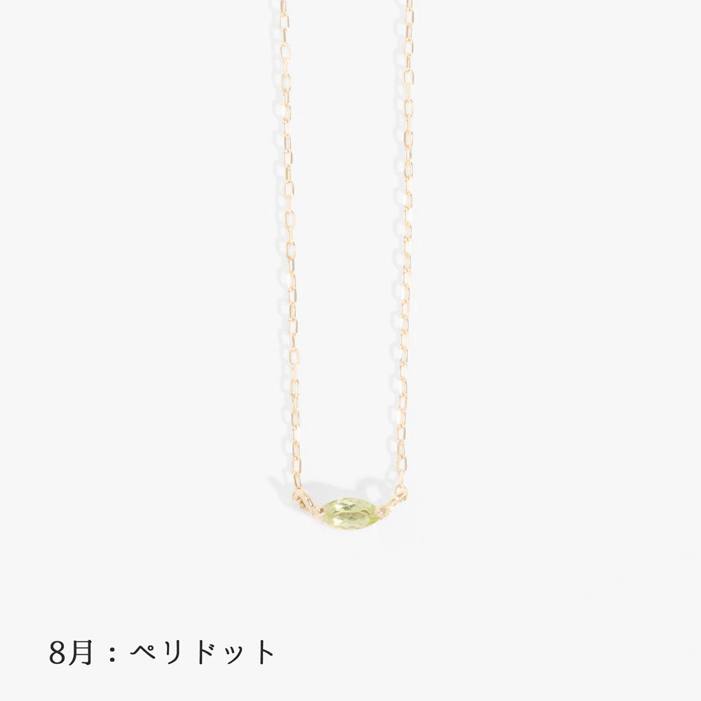 [Made-to-order] K10 birthstone necklace |63-8001-8012