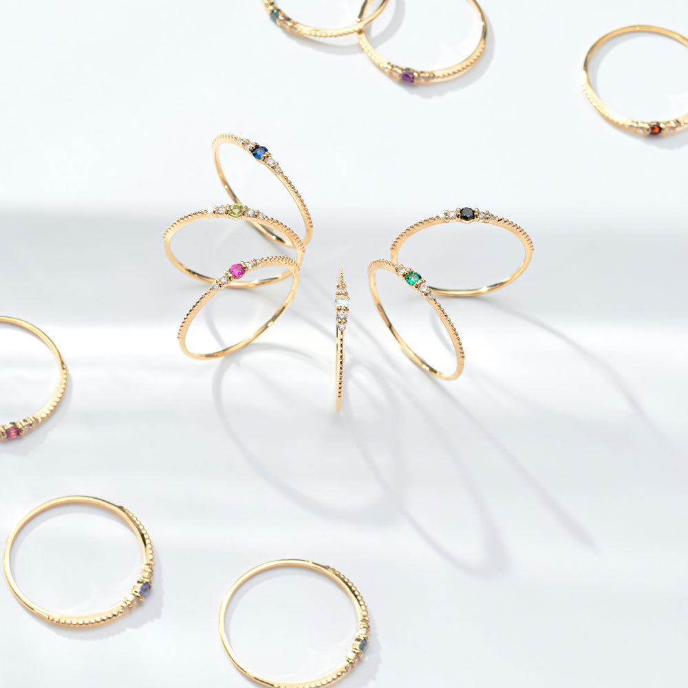 受注生産】K10 アメジスト＆ダイヤモンド リング｜36-1812 – L&Co.