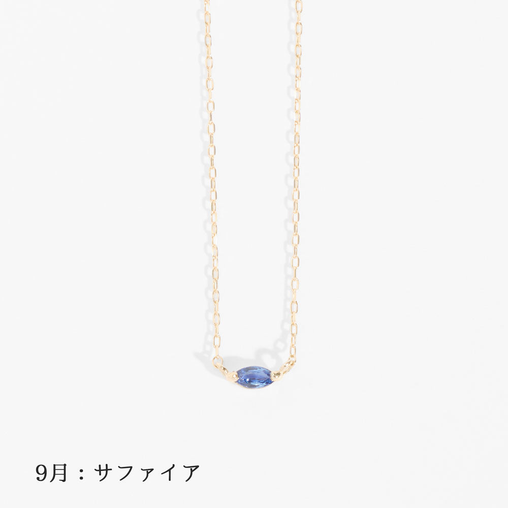 [Made-to-order] K10 birthstone necklace |63-8001-8012