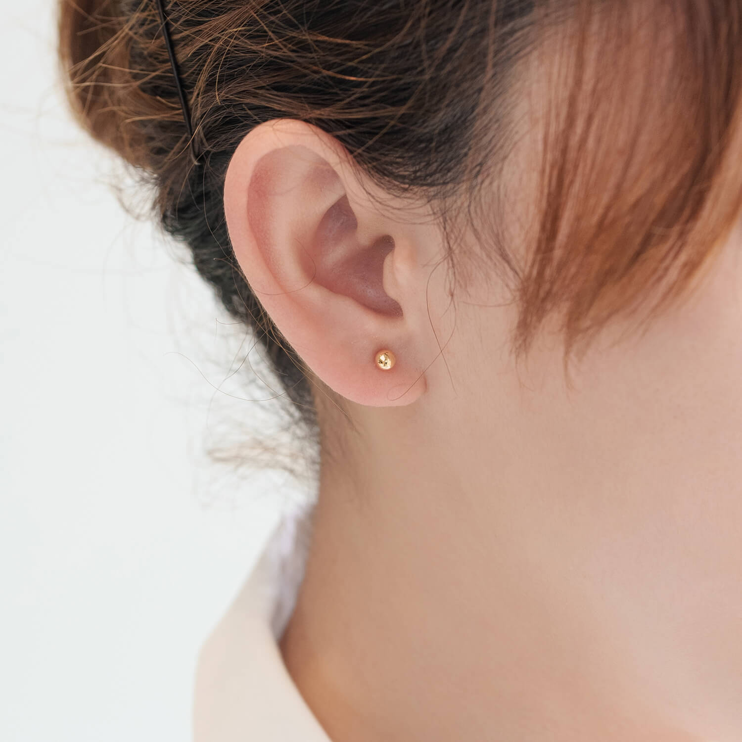 K18 地金 中空 スタッドピアス（ボール：小） – L&Co.