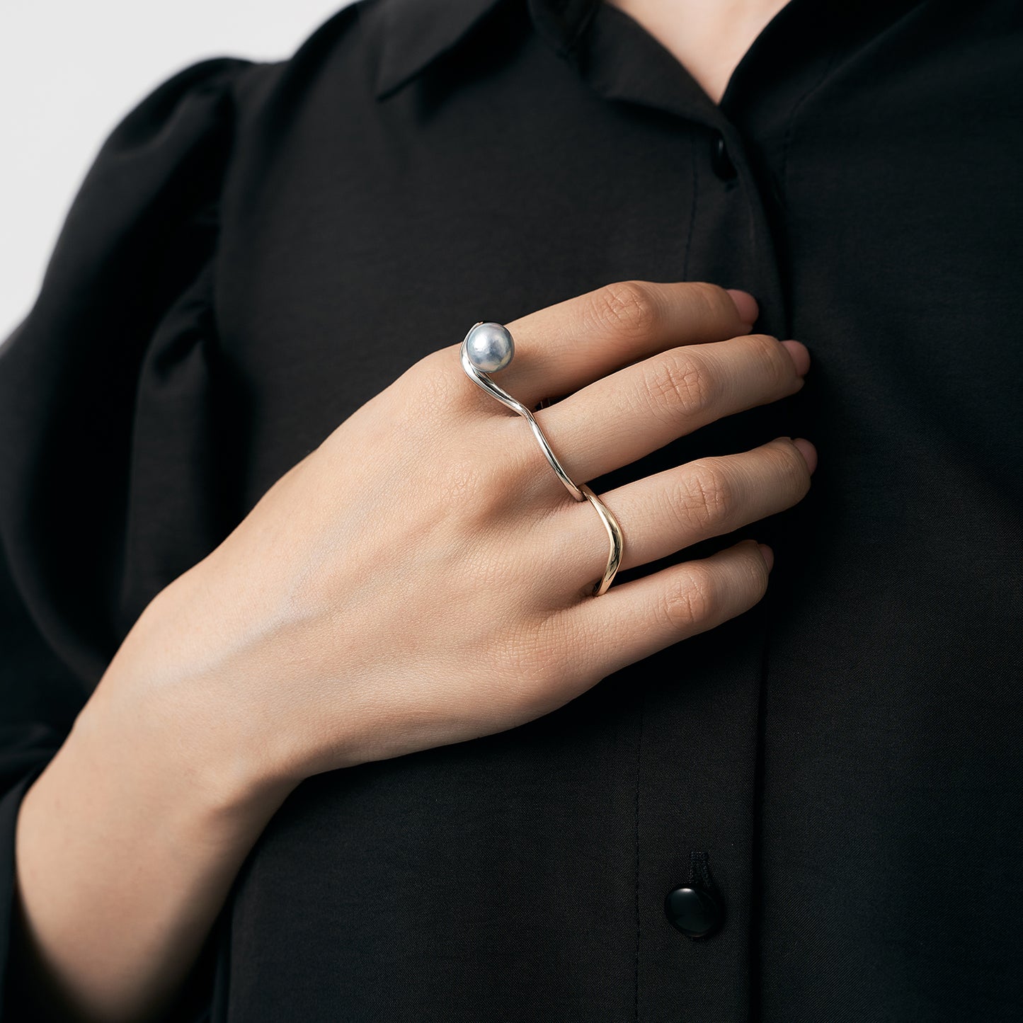 【lilo】 Surf pearl double ring