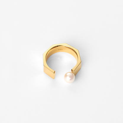 【lilo】Octagon pearl ring