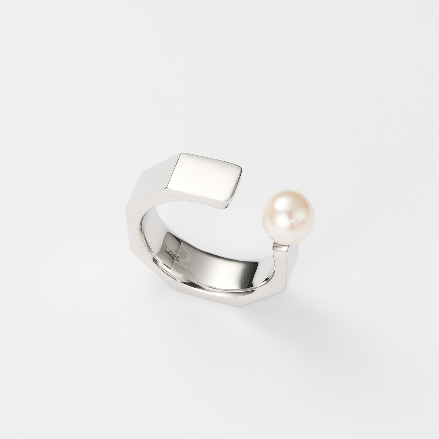 【lilo】Octagon pearl ring