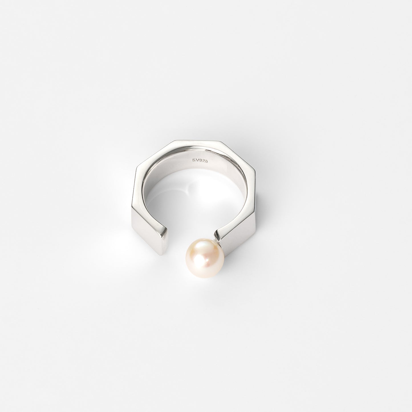 【lilo】Octagon pearl ring