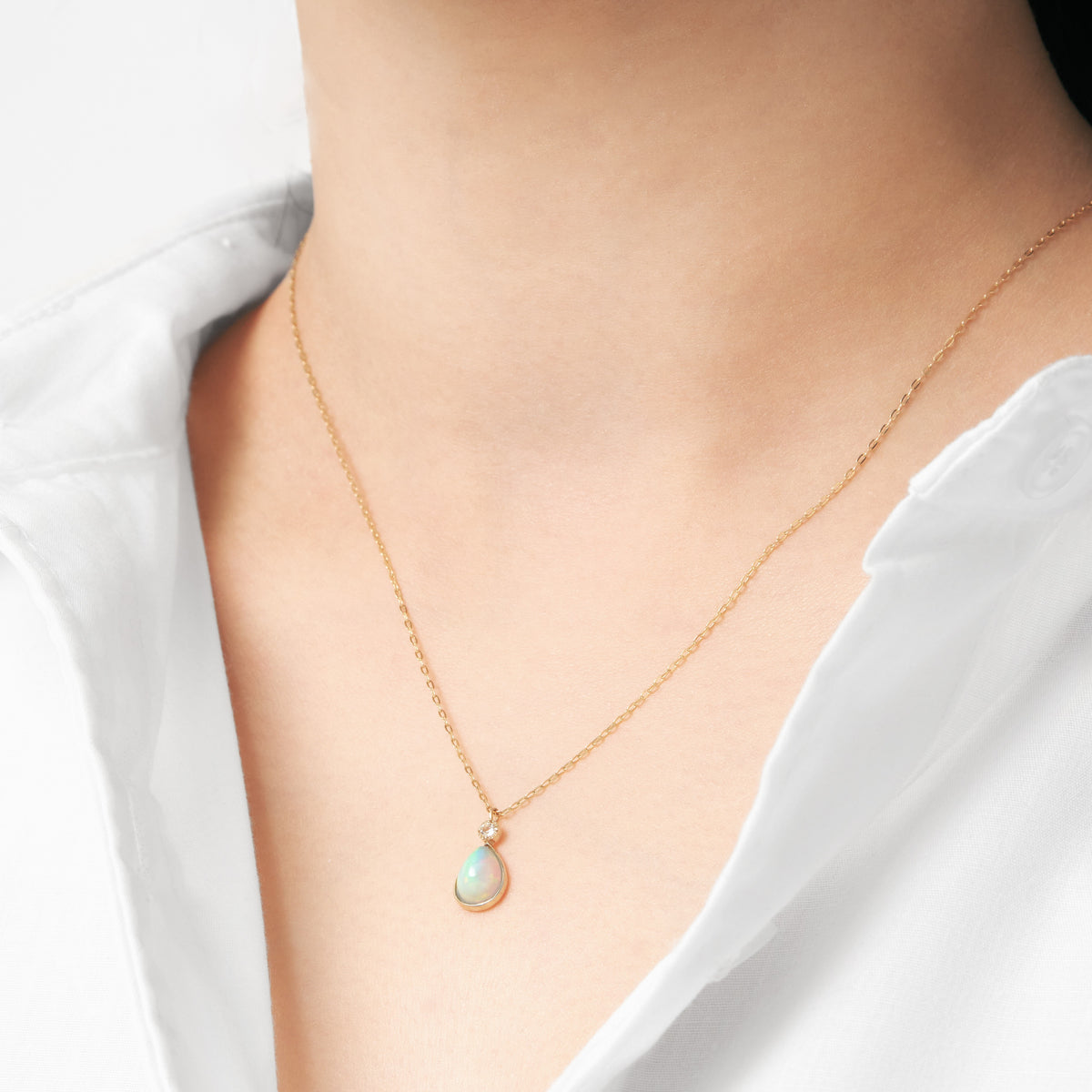 【まつざわ くみ】《WISH》Opal Necklace | 96-6876-6877