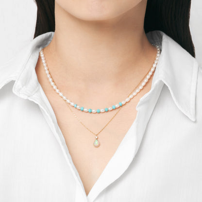 【まつざわ くみ】《WISH》Opal Necklace | 96-6876-6877