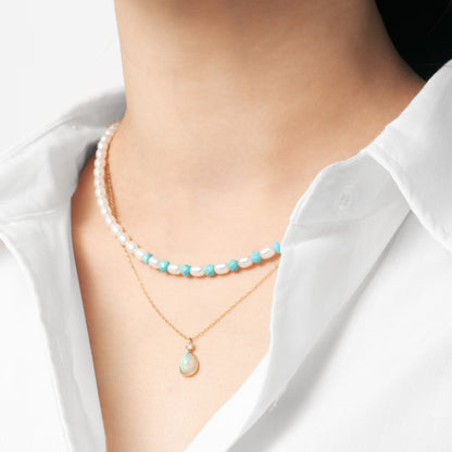 【まつざわ くみ】《WISH》Opal Necklace | 96-6876-6877