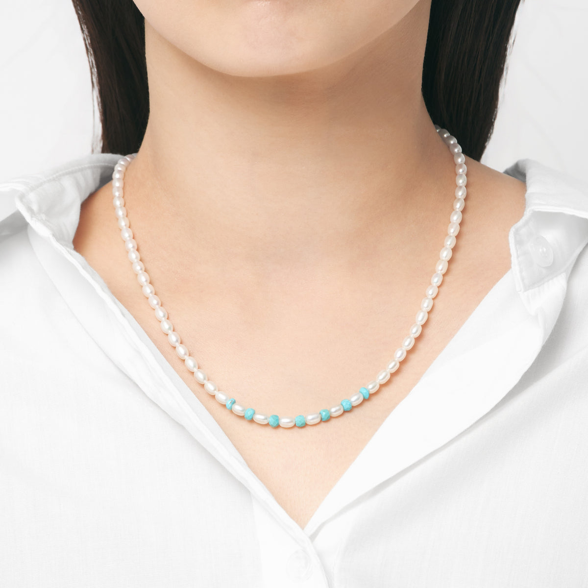 【まつざわ くみ】《WISH》Turquoise Necklace | 96-6878