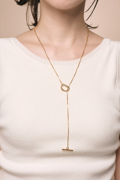 Circle bar Chain Necklace