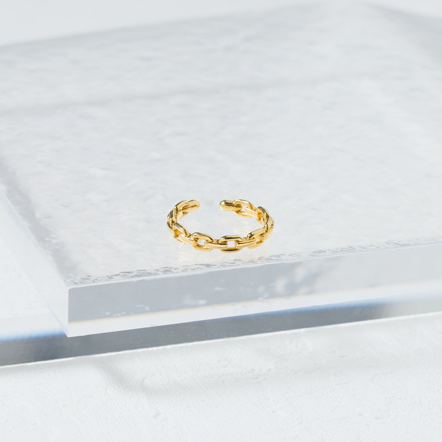 SV925 ユニセックス チェーン風 イヤーカフ（W/Y/B）