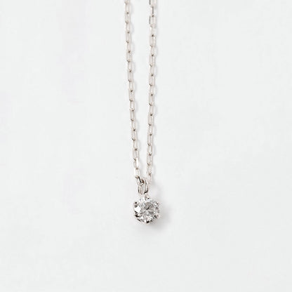 K10WG ダイヤモンド 0.05ct ネックレス ｜63-8028