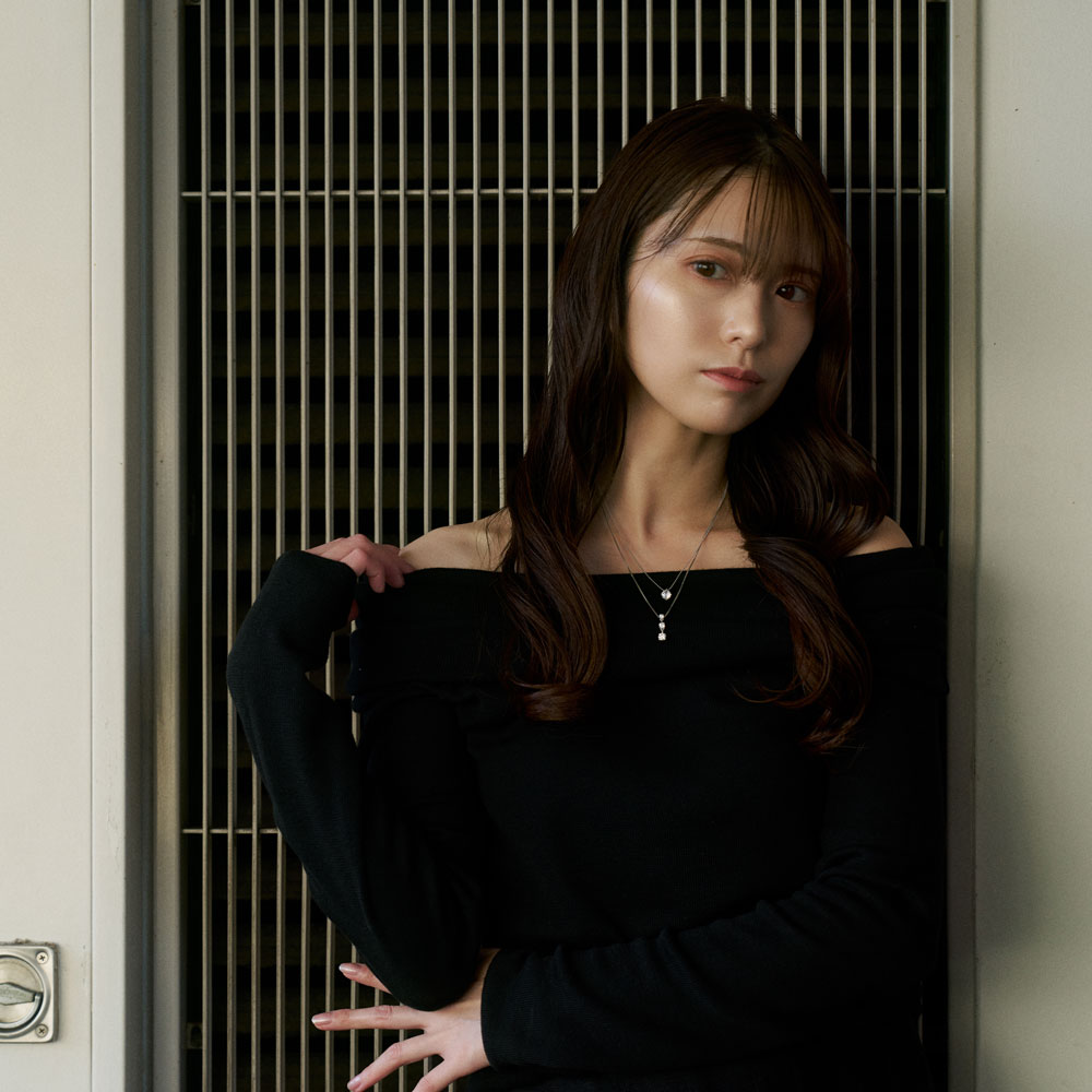 SV925 2連ネックレス（スリーストーン） | 64-9382