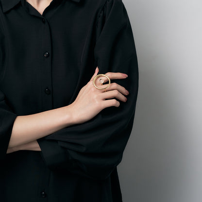 【Rema.】cell double finger ring