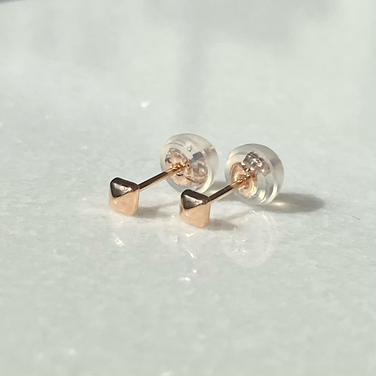 K10 K18 (WG/PG/YG) ひし形ピアス(小) | 43-1221-1223-1450-1452