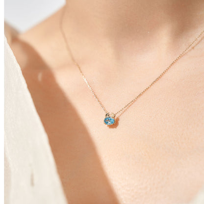 K10YG カニ ネックレス（ブルー）｜63-8810