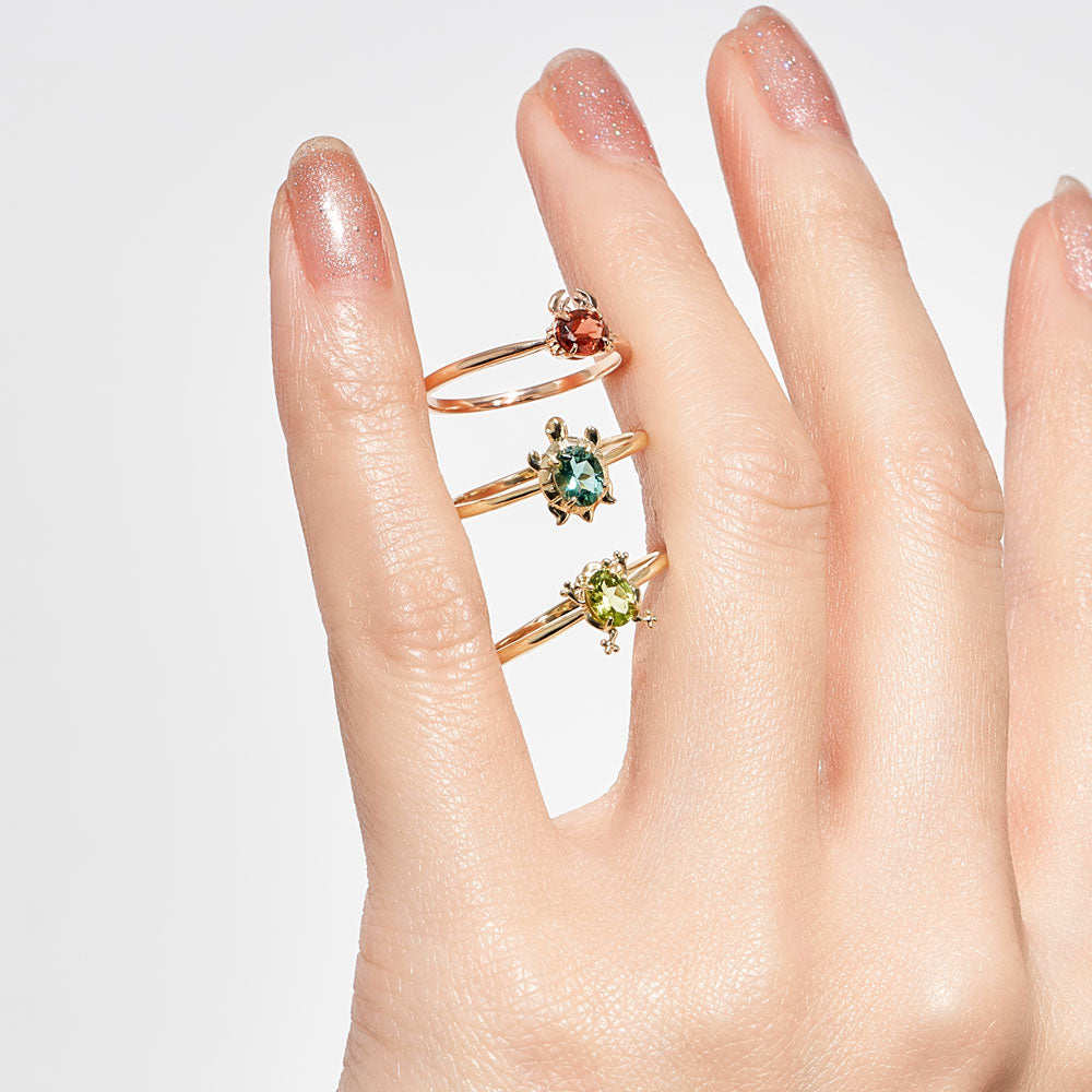 【お買い得】L&Co. K10 マルチカラー リング 9号　 使用回数少なめ 楽天市場】K10 マルチカラー リング カラーストーン レイヤードリング