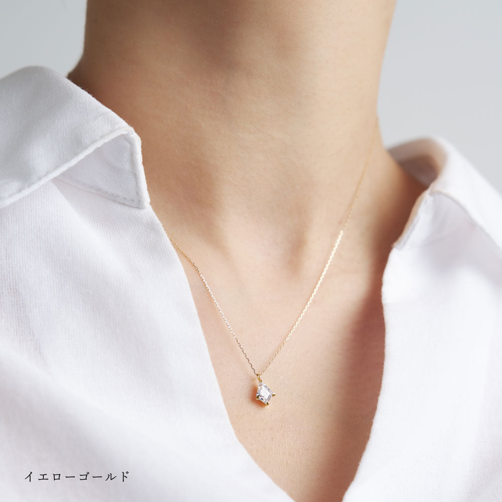 【Holiday Collection】K10 キュービックジルコニア ネックレス | 95-1323-1324