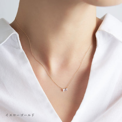 【Holiday Collection】K10 キュービックジルコニア ネックレス | 95-1325-1326