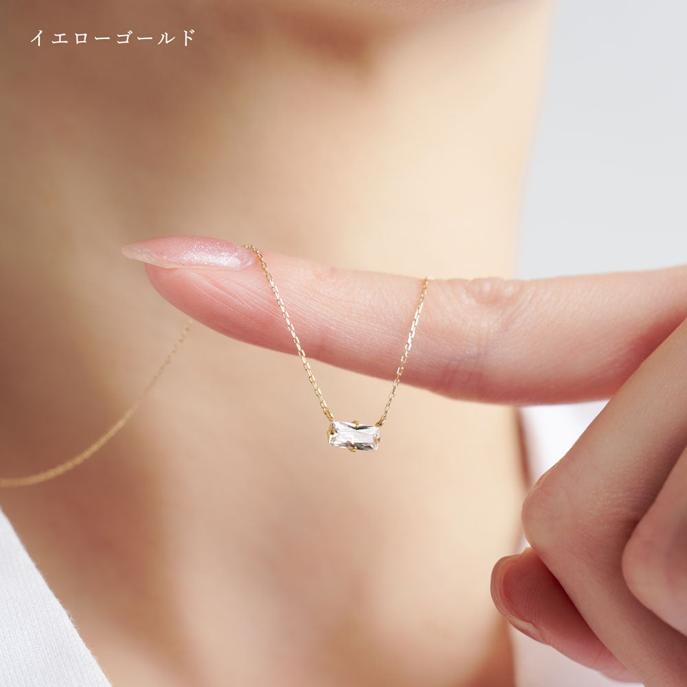 【Holiday Collection】K10 キュービックジルコニア ネックレス | 95-1325-1326