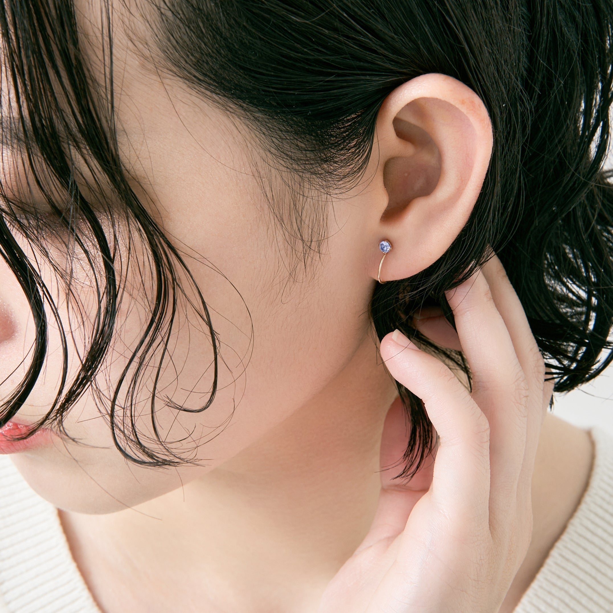 K10 誕生石 イヤリング（12月：タンザナイト） – L&Co.
