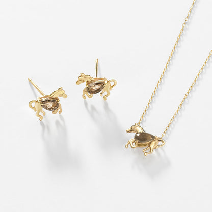 K10 ホース カラーストーン ネックレス｜63-8830