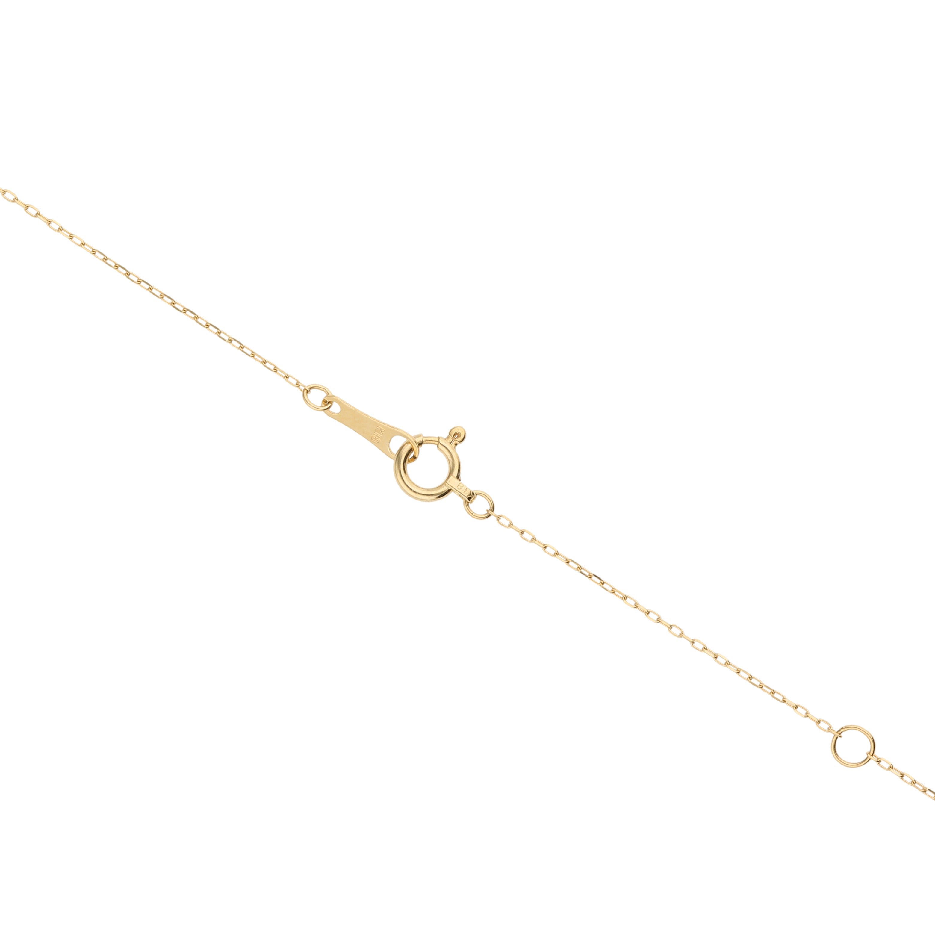 [Auf Bestellung gefertigt] K10 Diamant 0,10 ct Halskette｜60-8178