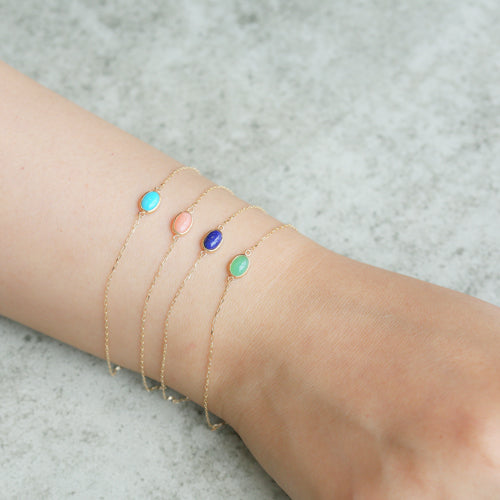 K10 color stone bracelet｜75-3415-3418