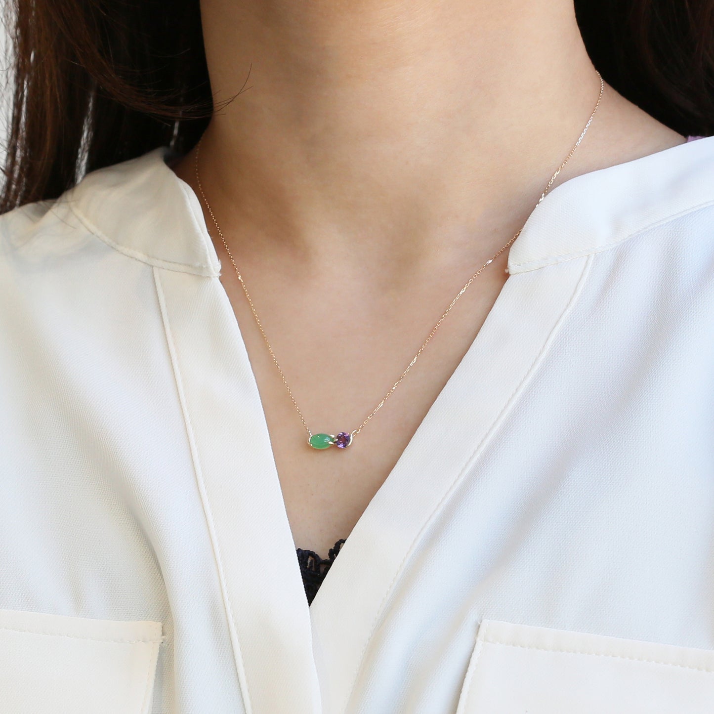 [Made-to-order] K10 Yamanashi necklace ｜60-8659-8670