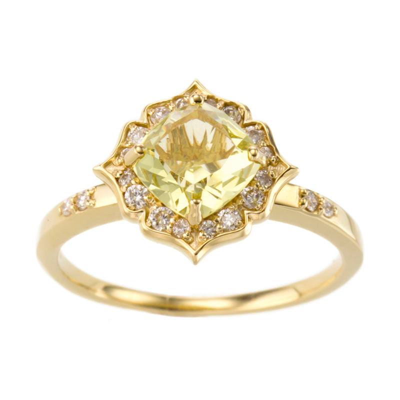 K18 diamond & color stone ring 96-2077-2078-2080