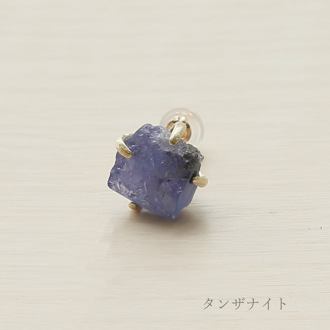 [Made to order] K10 color stone earrings (one ear) | 41-6645-6653 