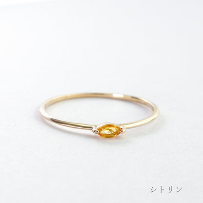 [Made to order] K10 birthstone ring | 36-2131-2142