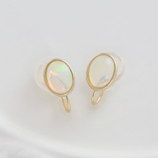 K10 オパール イヤリング（オーバル）｜55-7079