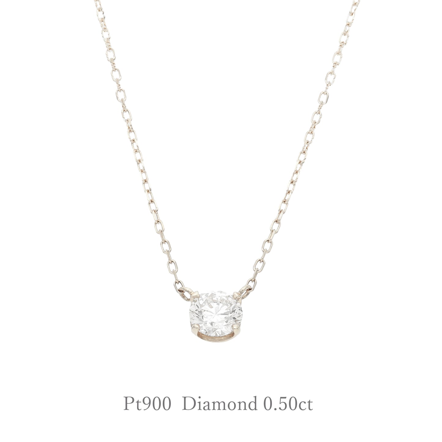 【受注生産】Pt900 ダイヤモンド0.5ct ネックレス ｜96-1192