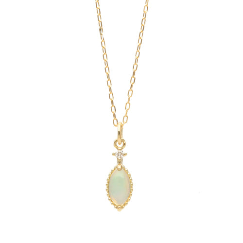 [Made to order] K10 Opal Necklace | 60-8159