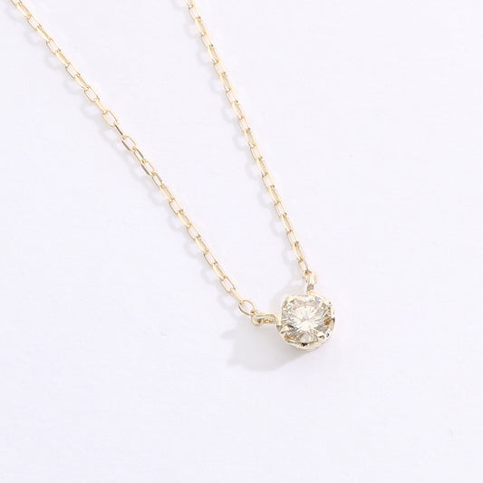 【受注生産】K10 ダイヤモンド0.10ct  ネックレス｜60-8176