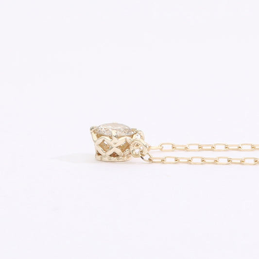 [Made to order] K10 diamond 0.10ct necklace｜60-8176