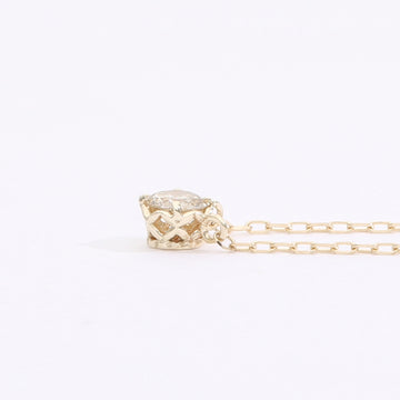 【受注生産】K10 ダイヤモンド0.10ct  ネックレス｜60-8176