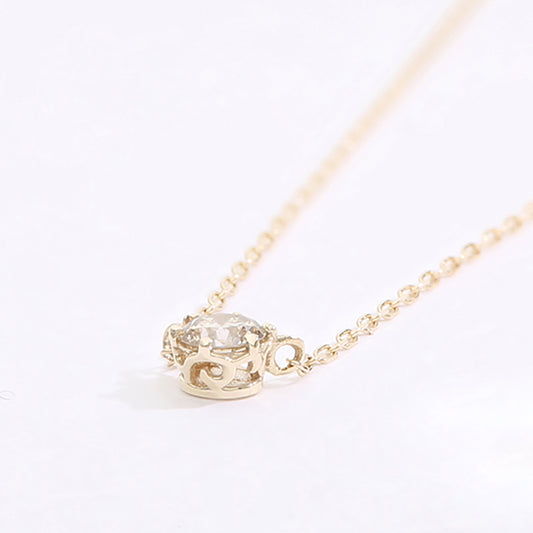 【受注生産】K10 ダイヤモンド0.10ct ネックレス｜60-8178