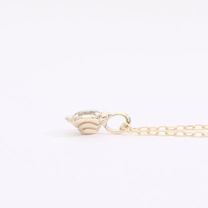 [Made to order] K10 diamond 0.10 necklace | 60-8177