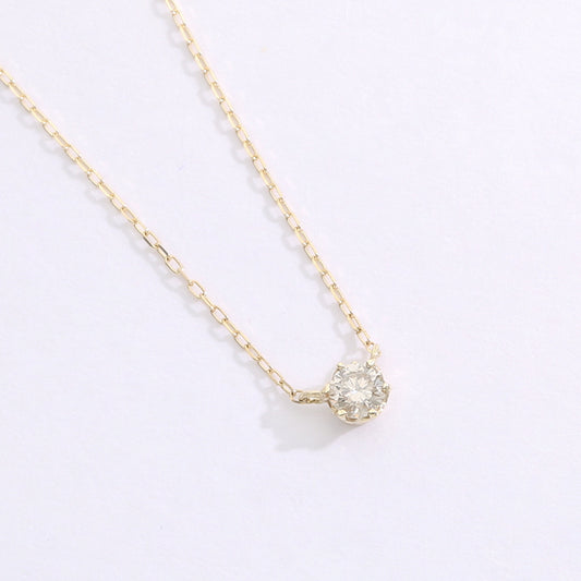 [Made to order] K10 diamond 0.10ct necklace｜60-8178