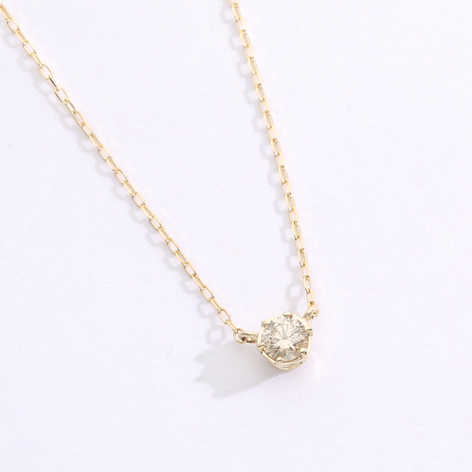 【受注生産】K10 ダイヤモンド 0.10ct ネックレス｜60-8179