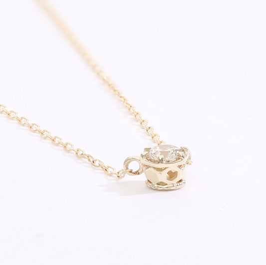 [Made to order] K10 diamond 0.10ct necklace | 60-8179