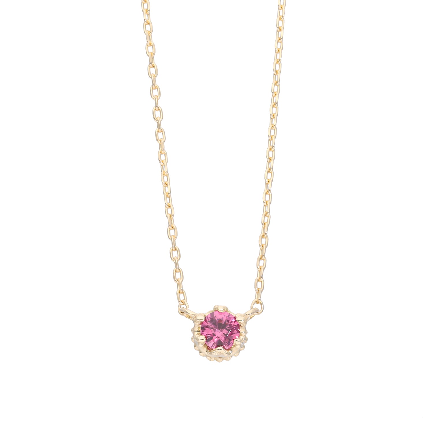 K10 pink spinel necklace｜60-9093