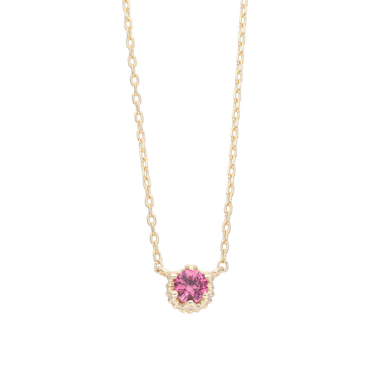 K10 pink spinel necklace｜60-9093