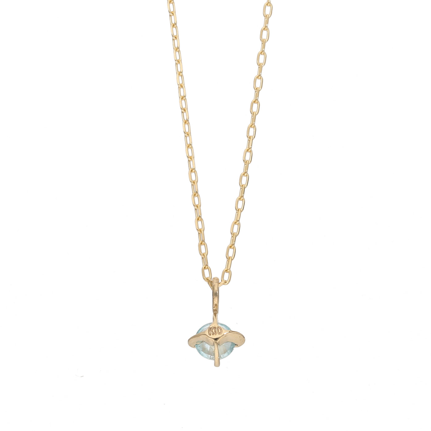 K10 blue zircon necklace｜60-9094